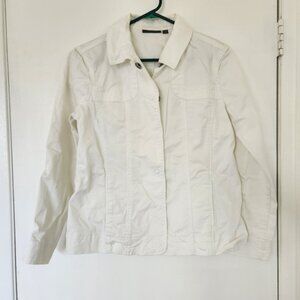amber Sun Women's White Jacket     Size M. #010